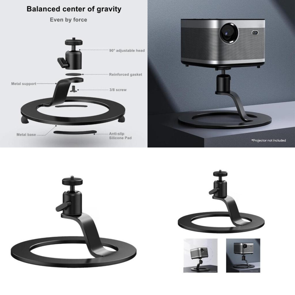 Portable Desktop Projector Mount Table Projectors Stand Adjustable Tilt 6935161553475