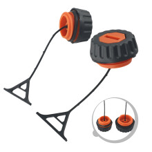 2-teilige Heizöldeckel für Stihl 020 021 023 024 025 026 028 034 036 038 048 Kettensäge Heizöltankdeckel Kabelschlinge Gasverschlussseil