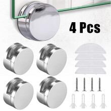 4 Set Mirror Clips Mirror Hanging Hardware Mirror Holder Clips Mirror Hang For Home Bathrooms Dressing Table Zinc Alloy