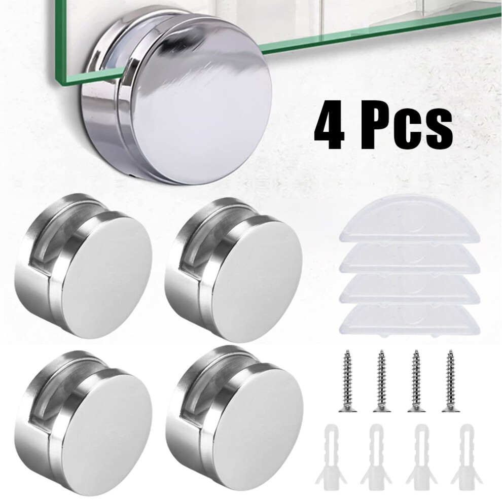 4 Set Mirror Clips Mirror Hanging Hardware Mirror Holder Clips Mirror Hang For Home Bathrooms Dressing Table Zinc Alloy 6935161549317