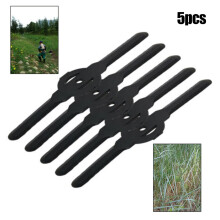 5PCS Kunststoff-Schneideblätter für elektrischen kabellosen Rasentrimmer, Strimmer, Rasenmäher, Schneidkopfblätter, Ersatzteil