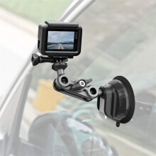 Action Camera Dash Cam Phone Car Mount Car Suction Cup Phone Action Camera Holder 1/4 Inch For Insta360 For Osmo Action Camera
