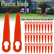 40-teilige Grastrimmer-Kunststoffklinge für STIHL PolyCut 2-2 Akku-Strimmer-Ersatz für Kunststoffklingen-Gartenreparaturwerkzeug
