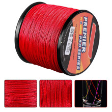 5.0/50LB Abrasion-Resistant 4-Strand PE Fishing Line 300m Red