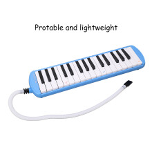 Beginner's 32-Key Melodica in Blue with Tube & Mouthpiece Perfect for Learning