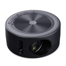 YT200 Mini LED Projector, Portable Small Home Theater Multifunction LCD Screen Built-in Speaker Birthday Gift for Child