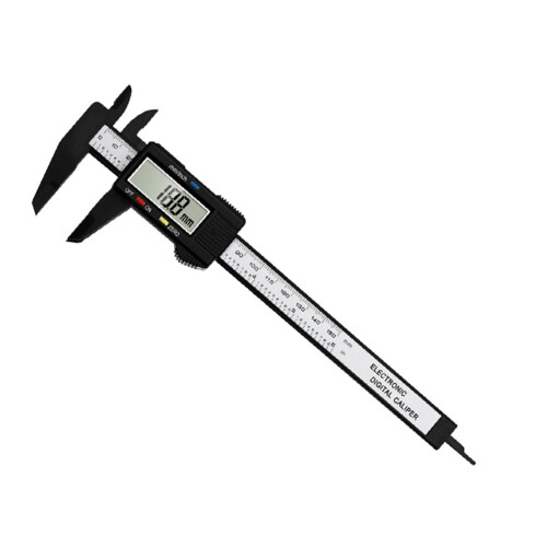 Black Digital Caliper 150mm with LCD Display, Easy Reading