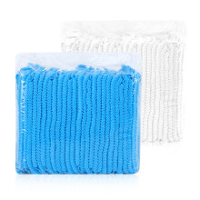 Toucas descartáveis tipo bouffant, toucas elásticas de 21 polegadas, rede para cabelo confortável e respirável para serviços de alimentação,