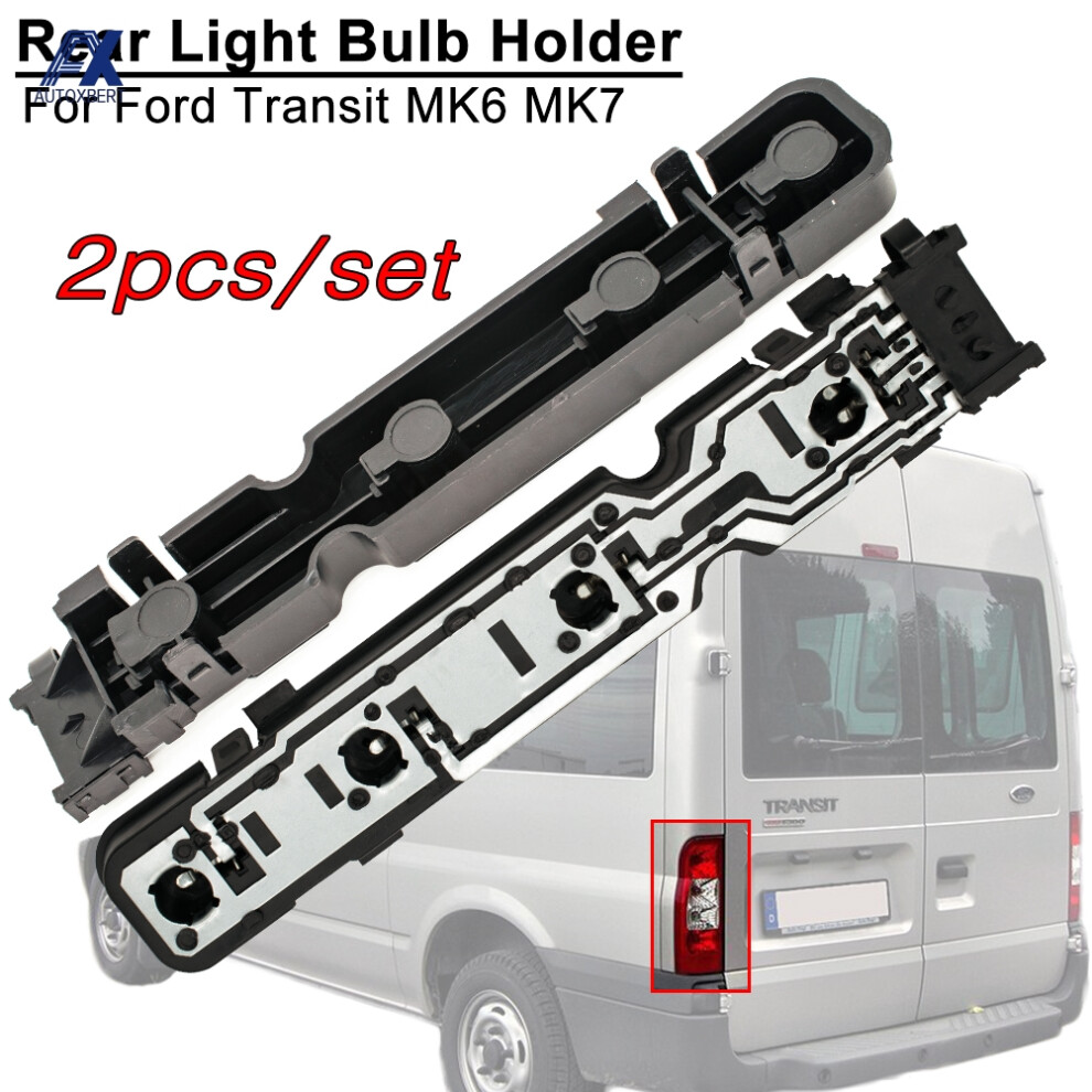 Tail Holder Rear Tail Lamp Bulb Holder Stop Socket Circuit Board For Ford Transit Mk6 Mk7 00-14 1681537 Pair Light 6935161539790