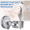 Adjustable Shower Head Holder with Strong Suction Cup,No Tools/Drill Installation,Heavy-Duty Suction,Adjustable Arm for Bathroom 2