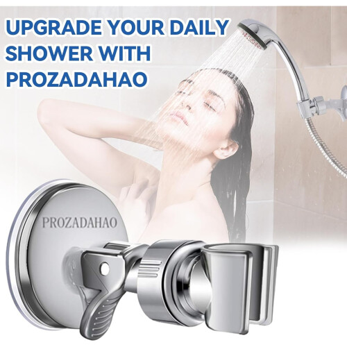 Adjustable Shower Head Holder with Strong Suction Cup,No Tools/Drill Installation,Heavy-Duty Suction,Adjustable Arm for Bathroom 1