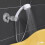 Adjustable Shower Head Holder with Strong Suction Cup,No Tools/Drill Installation,Heavy-Duty Suction,Adjustable Arm for Bathroom 4