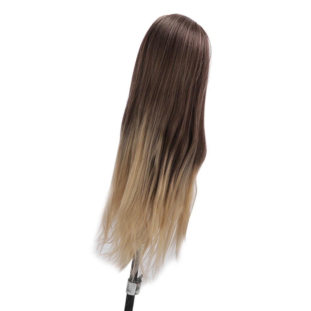 Unisex Blonde Grau Gradienten Perã¼Cke Haar Mannequin Kopf