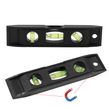 6 Inch Spirit- Level 3 Bubble Level Torpedo Magnetic Torpedo Level Multi-function Level Measuring Ruler Level Measuring Tool
