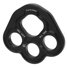 3-Loch Riggingplatte 50KN Raum-Aluminium Kletterausrüstung, 90mm