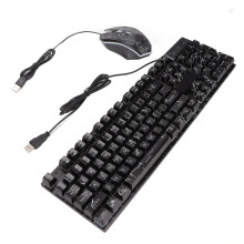 USB Keyboard Mouse Combo 104 Keys Colorful Backlight Gaming Set