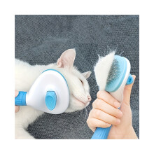 (Blue) Special Comb for Cats. Long-Haired Cat Hair Removal Needle Comb. Pet Dog Hair Brush. Cleaning Artifact