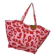 Handtasche im koreanischen Stil mit Leopardenmuster und-Rosa