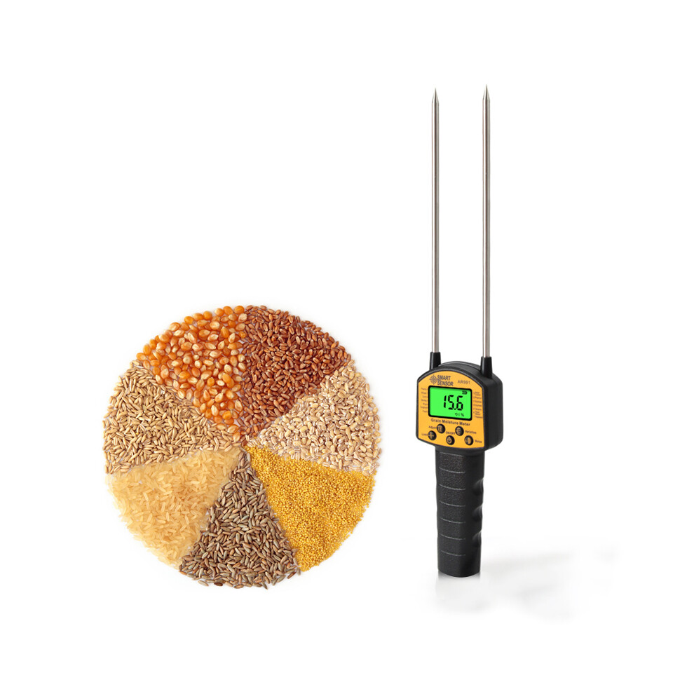 Handheld Grain Moisture Meter, Carbon Steel Needle, Accurate Food Tester 9481372700094