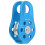 20kN Aluminum Micro Fixed Side Climbing Pulley, Blue, 8.2cm 11