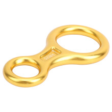 35KN Alloy Climbing Figure 8 Descender Rigging Plate, 14.5cm, Gold