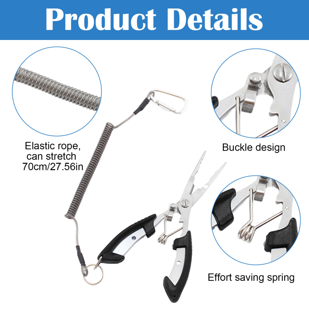 Elevate Your Fishing Game, Stainless Steel Fishing Pliers With Multi-Tools Including Hook Remover For Unforgettable Saltwater Freshwater Adventures 9448196390139