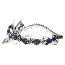 Barrette à cheveux en strass ornée d’une orchidée Cymbidium chinoise, 1 pièce