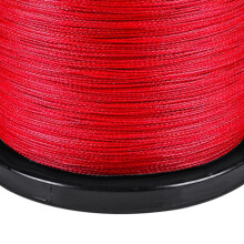 5,0/50 LB abriebfeste PE-Angelschnur 300 m rot, geflochten mit 4 Strängen