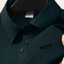 (Malachite Green, 36) Camisa de golf de secado rápido para hombre: tejido de fibra transpirable Ice Sliky, estampado geométrico, ajuste