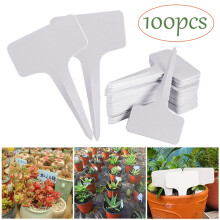 100pcs Plant Labels Blank Tag Garden Labels 6x10cm Gardening Plant Flowerpot Naming Plastic-Sign Tag Reusable Waterproof Labels