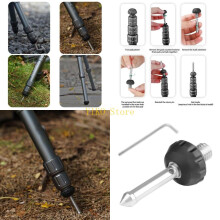 K32C Stainless Steel Tripod Feet With Slip Proof Foot Pad For 3/8Inch Mounting