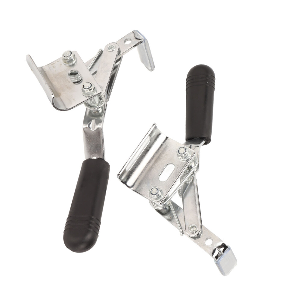 Steel Side Mount Wheelchair Brakes 2pcs Manual Locks for Safe Parking