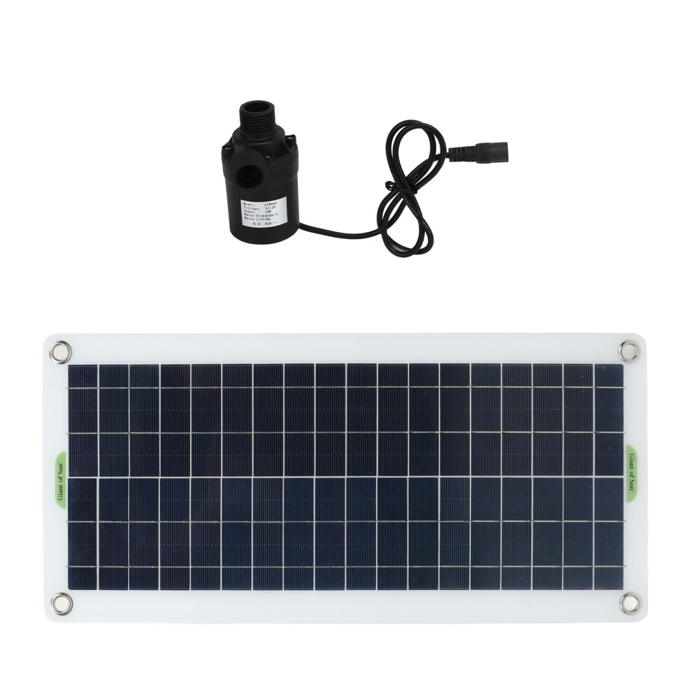 30W Polycrystalline Solar Water Pump Kit 800L/Hr For Rv & Camping 4981372706508
