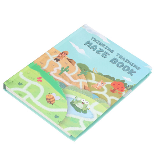 24 Challenges Maze Workbook for Kids Ages 2-8, Hand-Eye Coordination & Problem Solving
