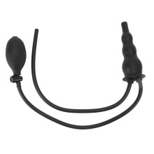 Zachte, flexibele, opblaasbare siliconen plug met pomp, USB-verwarmingskussen, professionele anale trainer met natuurlijk gevormd ontwerp voor