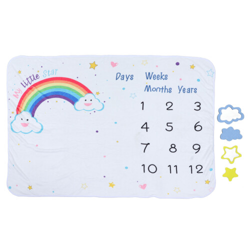 Baby-Monats-Meilenstein-Decke, modische, weiche 1