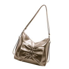 Sac à main élégant pour femmes, sac à bandoulière en cuir-Gris