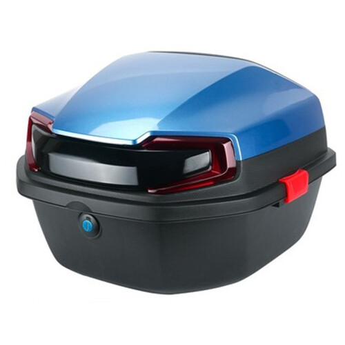 Large Capacity Electric Motorcycle Rear Box, Blue, ABS & PP 1
