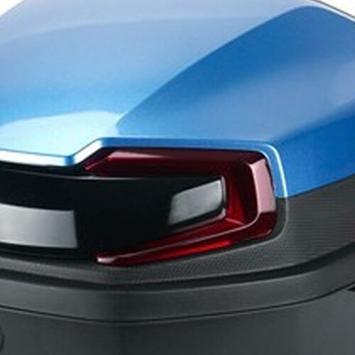 Large Capacity Electric Motorcycle Rear Box, Blue, ABS & PP 2