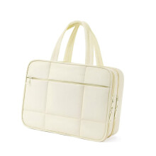 Trousse de toilette suspendue pour femmes, organisateur de-Beige