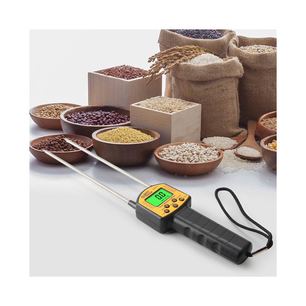 Handheld Food Grain Moisture Meter - Carbon Steel Needle, Accurate Detection 5061372711036
