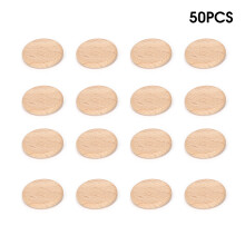 Onbewerkt oppervlak van natuurlijk hout, 50 knutselprojecten voor gepersonaliseerde knutselwerkjes, ideaal voor scrapbooking, kerstversieringen en