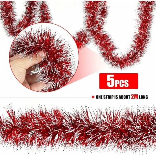 Αφρώδης γιρλάντα χρώματος Tinsel για χριστουγεννιάτικες διακοσμήσεις, 1