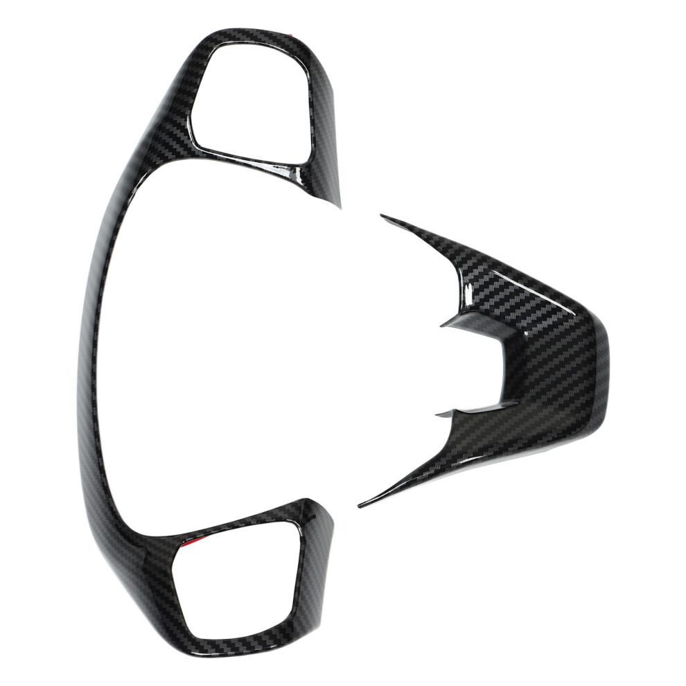 Carbon Fiber Style Steering Wheel Cover Trim For Ford Maverick 2022+ 9421372712215