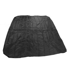 Couvre-baignoire extérieur en polyester enduit argenté 190, dimensions 210x210x30 cm, noir