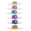 6 Pack Portable Electronic Ring Counters Adjustable Lightweight with LED Light 1