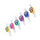 6 Pack Portable Electronic Ring Counters Adjustable Lightweight with LED Light 7