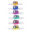 6 Pack Portable Electronic Ring Counters Adjustable Lightweight with LED Light 3