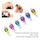 6 Pack Portable Electronic Ring Counters Adjustable Lightweight with LED Light 6