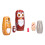 6Pcs Cartoon Russian Nesting Dolls Handgemachte 7